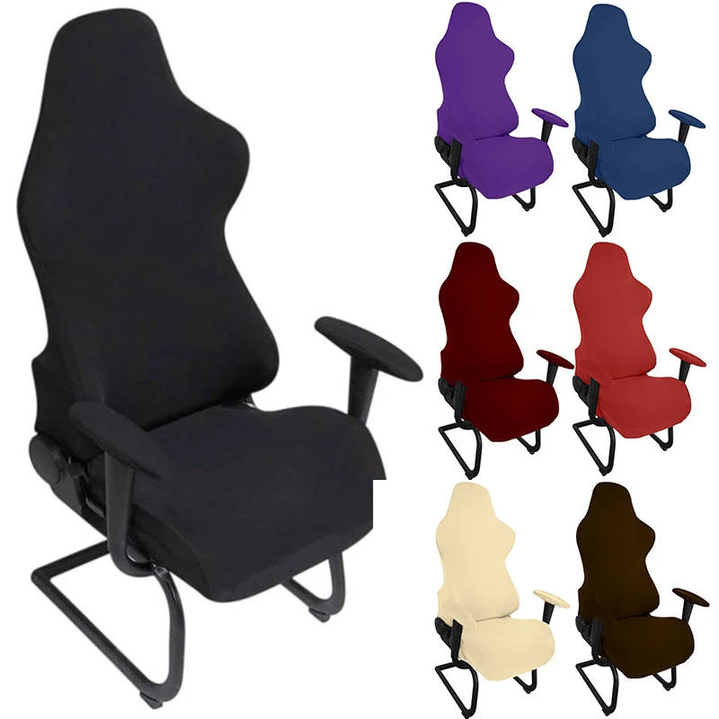 

Gaming Chair Cover with 2 Armrest Covers Stretch Spandex Gamer Racing Chair Slipcovers Computer Chairs Protector Funda Silla