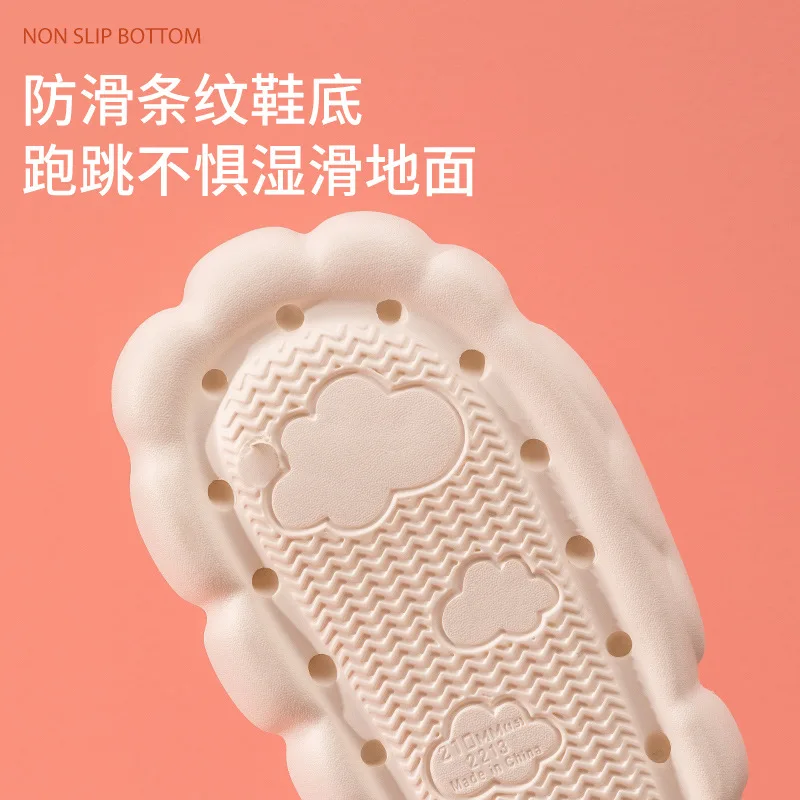 Summer Comfort EVA Slippers Fashion Bathroom Shower Anti Slip Thick Sole Durable Slippers Cute Women's Cloud Sandal Slippers