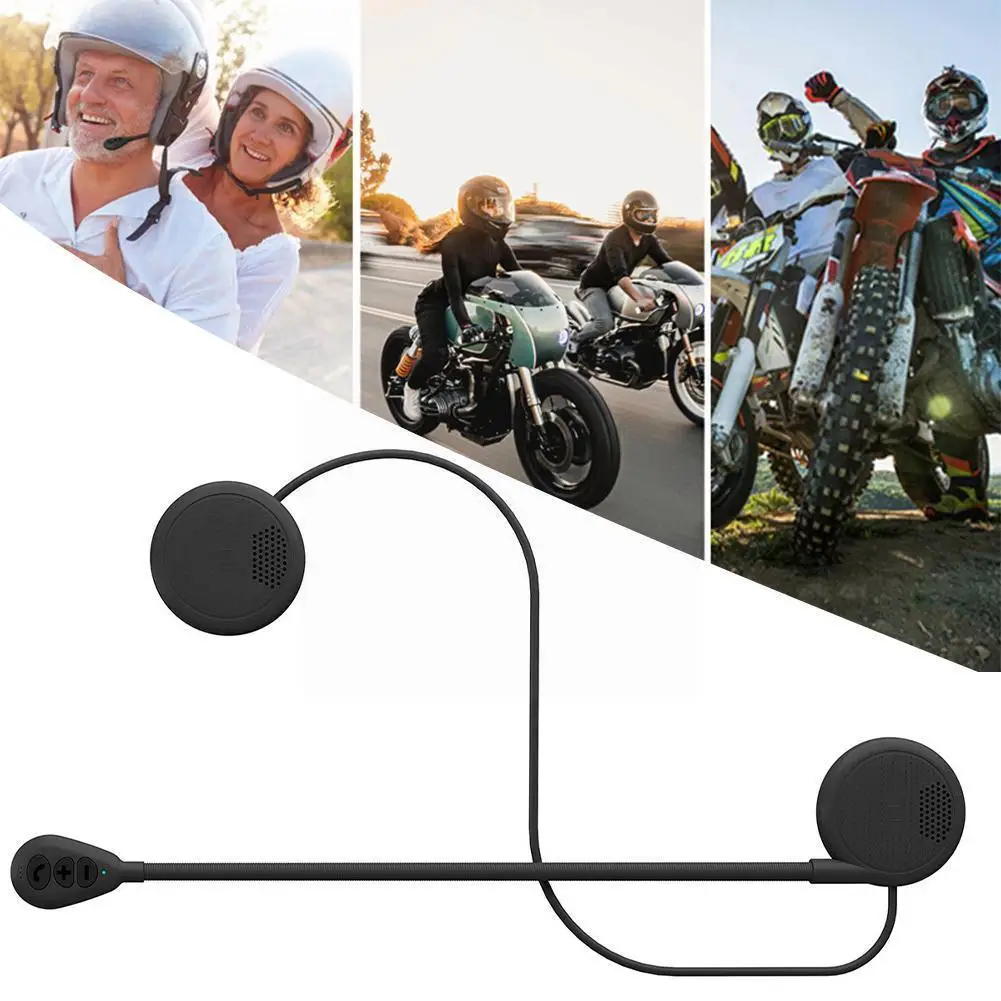 

Bluetooth 5,0 мотоциклетные наушники на шлем, беспроводная гарнитура громкой связи с защитой от помех, мотоциклетная гарнитура для звонков, компл...