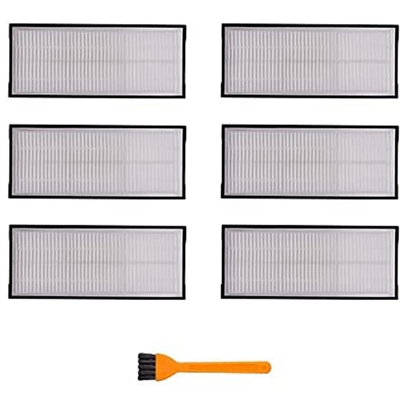 

Hepa Filter Replacement For Xiaomi Roborock S7 T7S T7 Plus Vacuum Cleaner Parts 6 Filters, 1 Cleaner Brush