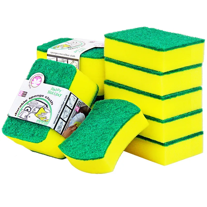 

Dishwashing Sponge Kitchen Supplies Dishwashing Sponge Scouring Pad Household Cleaning Dishcloth Rag High-density Sponge Wipe