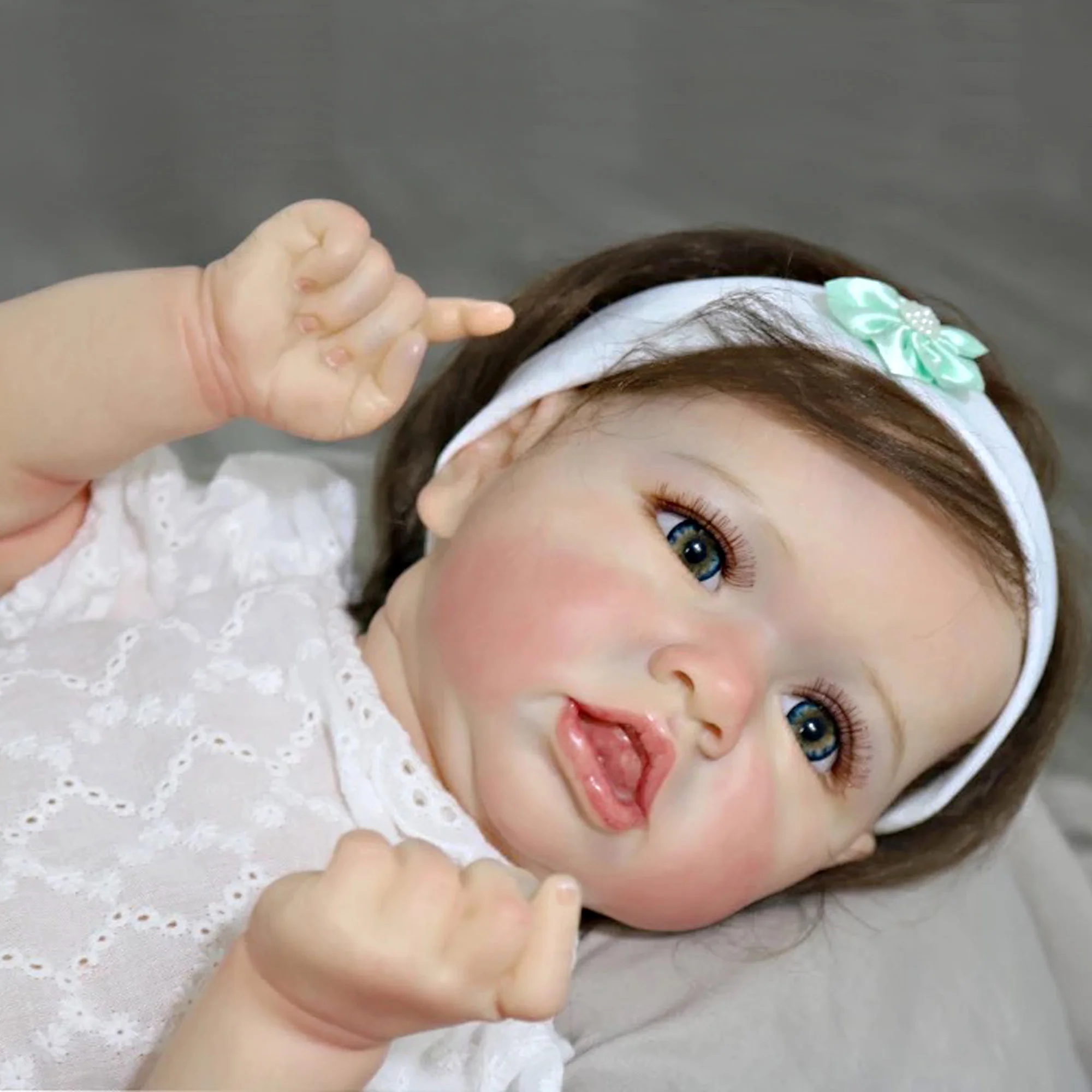 

Reborn With Love 22" Reborn Dolls Finished Painted Soft Vinyl Bebe Reborn Kit Muñecos Reborn Terminados Completos