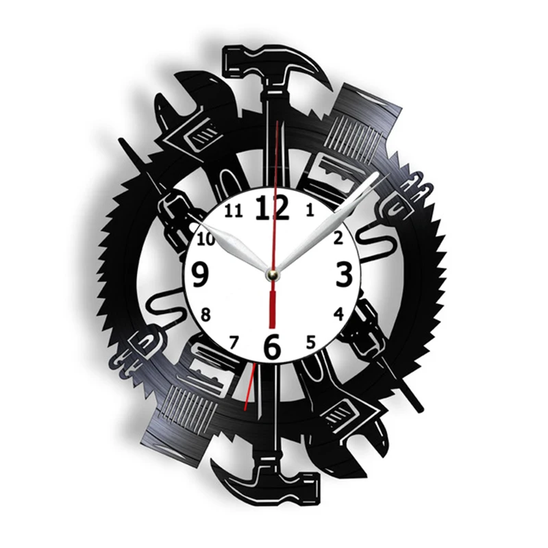 

Автомобильные инструменты для гаража, настенные часы с виниловой пластиной, механическое обслуживание, настенные часы, репеллент, подарок, ...