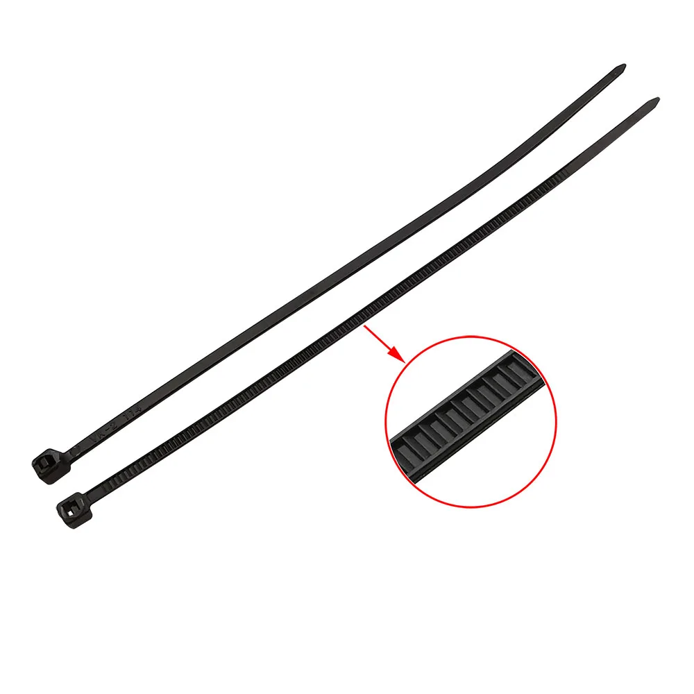 Черный кабельный зажим самоблокирующийся нейлоновый органайзер для