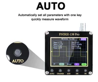 fnirsi portable digital oscilloscope 138pro 2 5msas 200khz auto adjust pwm square waves automotive oscilloscope