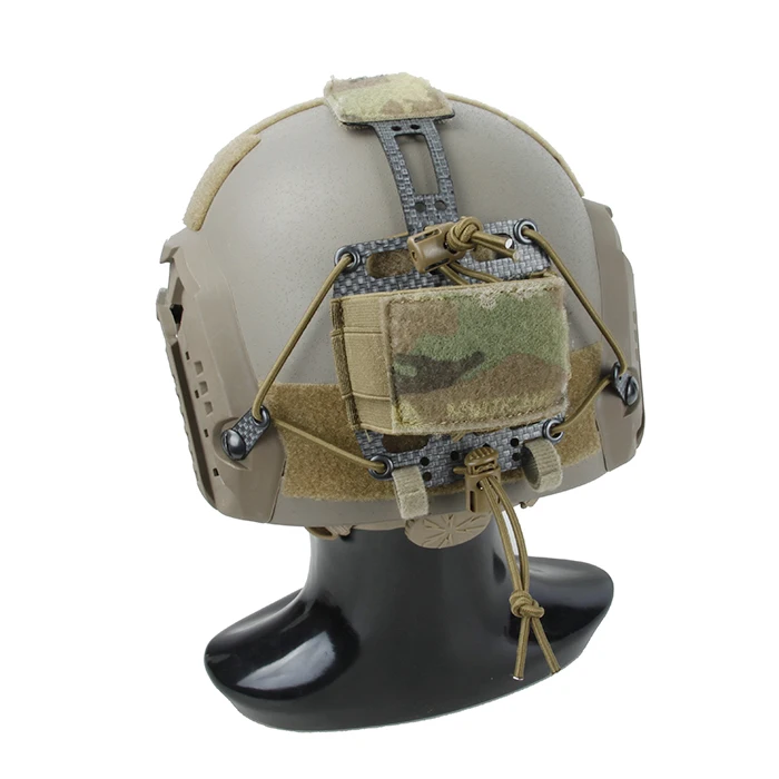 Tactical 001Tm3505  Outdoor Sports Helmet Multifunctional T-Type Battery Box Storage Bag Carbon Fiber Material