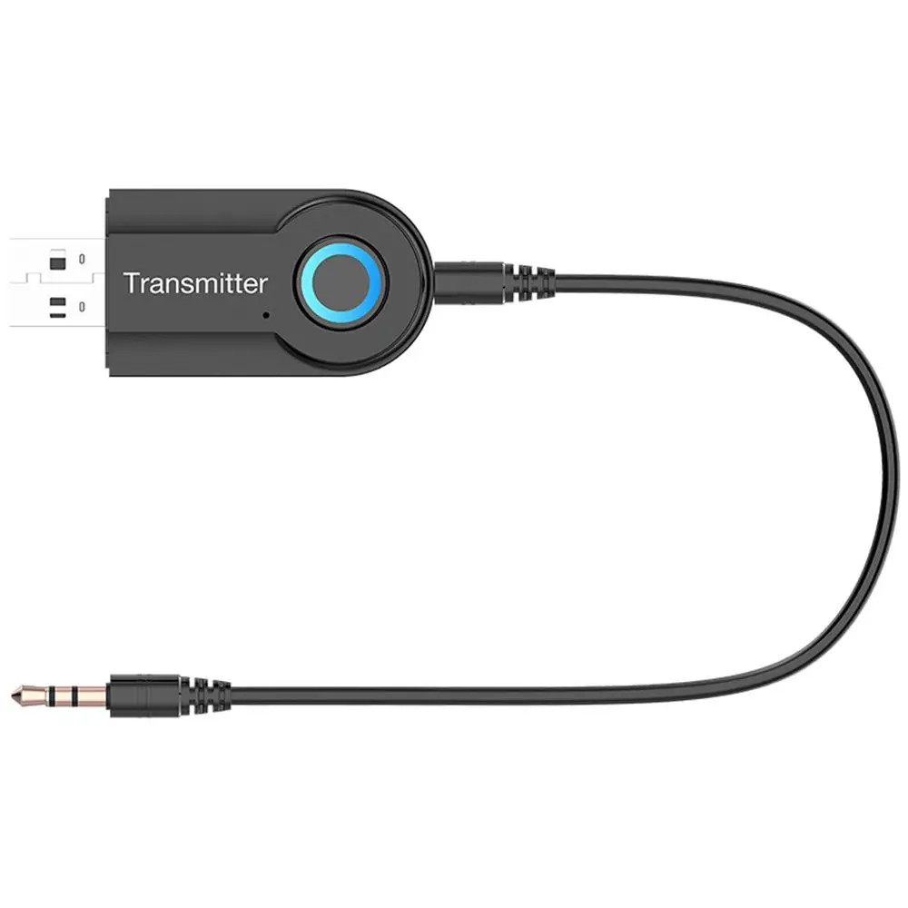 50Bluetooth Audio Transmitter Adapter USB 35MM Jack Wireless Stereo Sender TV Speaker Dongle for PC Headphone |