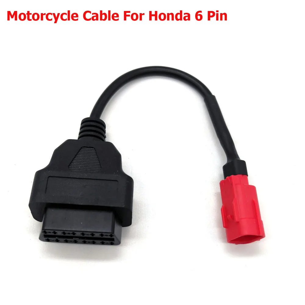 OBD Motorcycle Cable For Honda 4 Pin/6pin Plug Diagnostic 4Pin to OBD2 16 pin Adapter Wholesale price |