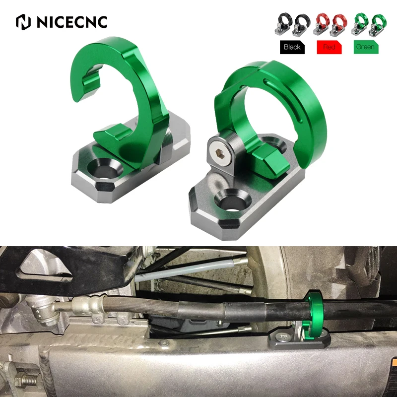 

NICECNC Rear Brake Line Hose Cable Clamp Holder For Kawasaki KX60 KX80 KX85 KX125 KX250 KX500 KLX250 KLX230R KLX300 130701144