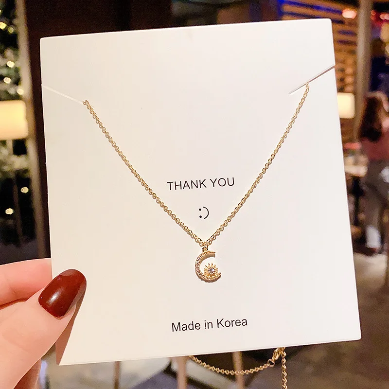 

The moon sun aesthetic pendant necklace initial necklace initial charms necklaces for women