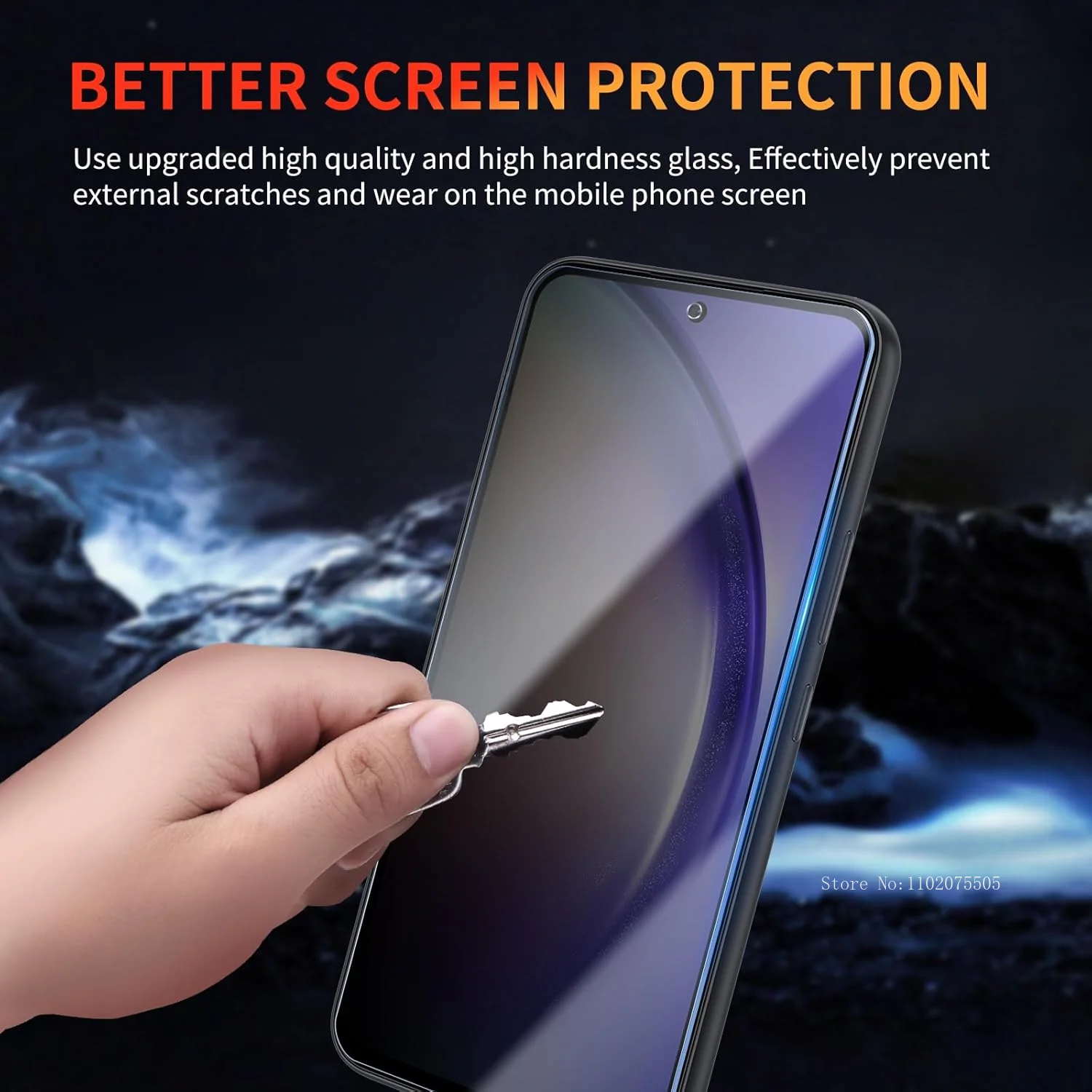 3 шт. антишпионская защитная пленка для экрана Samsung Galaxy A55 A15 A23 A35 A53 A73 5G закаленное