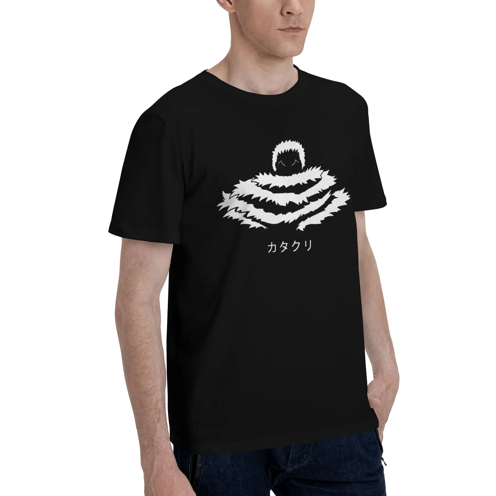 Фото Мужские футболки Katakuri One Piece Awesome Tees, хлопковые футболки с короткими рукавами и круглым воротником, новинка, футболка-топ №2