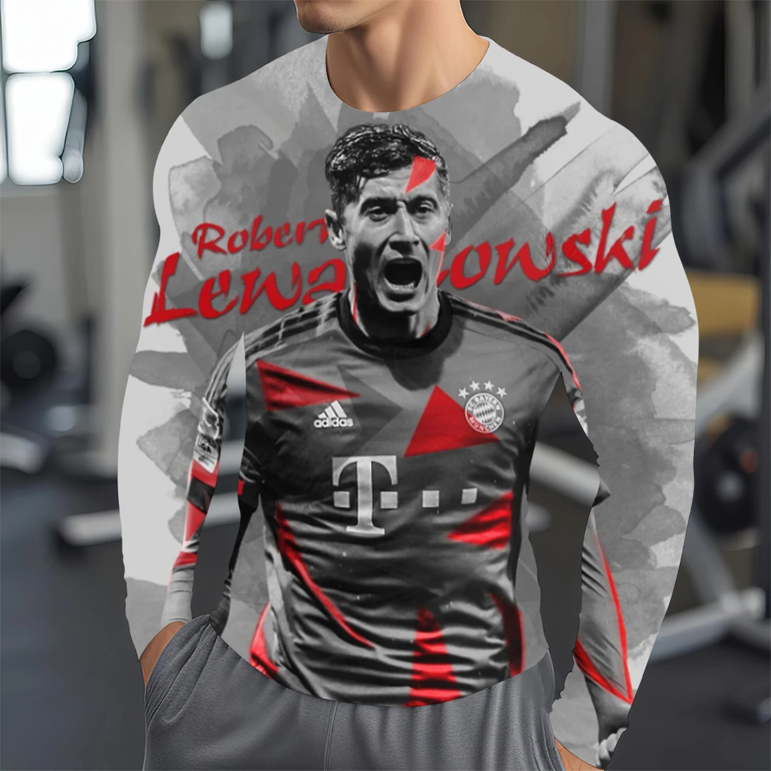 Футболка с длинным рукавом модный спортивный пуловер 3d принтом