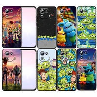 disney toy story cartoon phone case for xiaomi mi 12x 12 11 11t 11i 10t 10 pro lite ultra 5g 9t 9se a3 black fundas cover