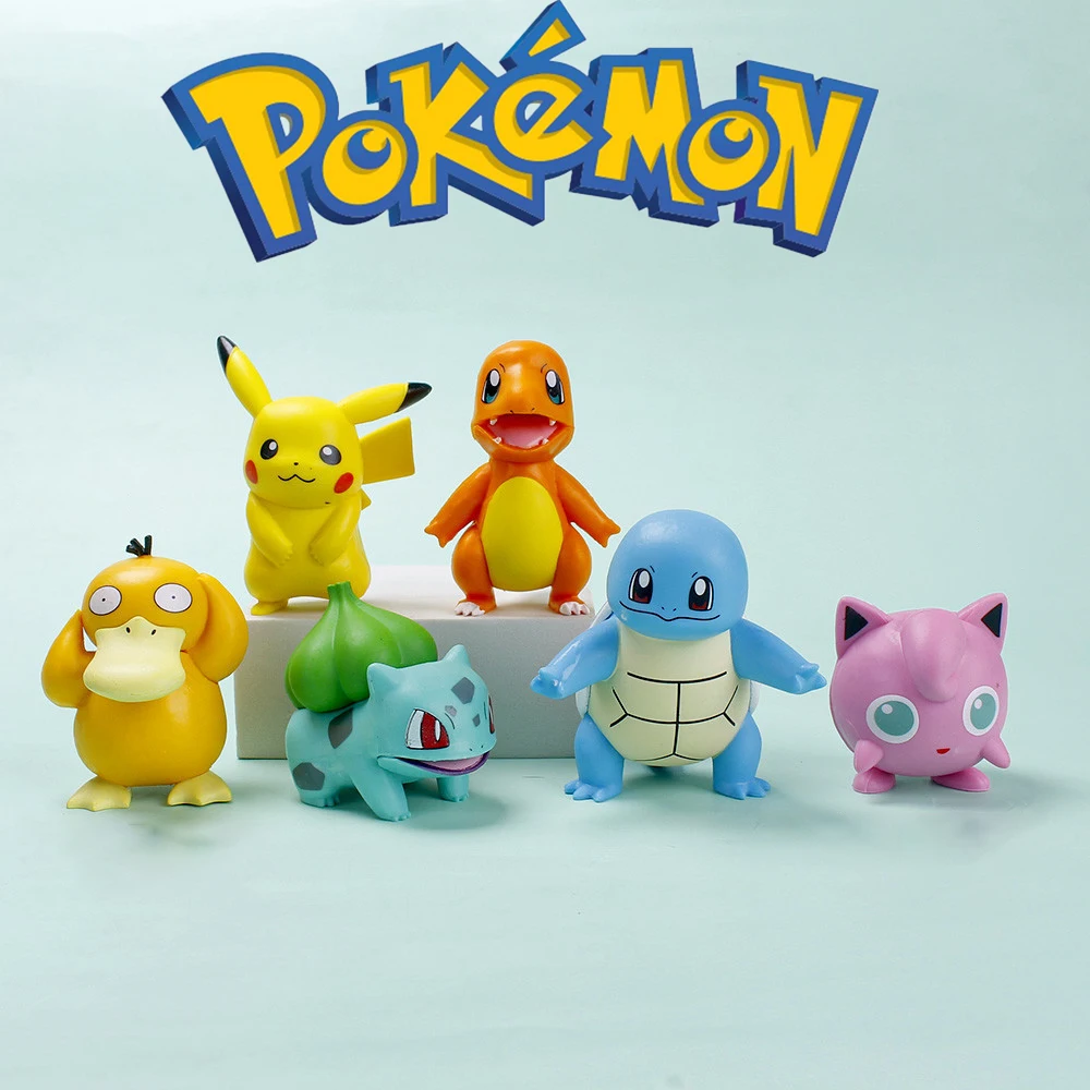 

Anime Character Pokemon Pikachu Mini Figure Action Model Car Decoration Cute Toy Boy Girl Surprise Gift