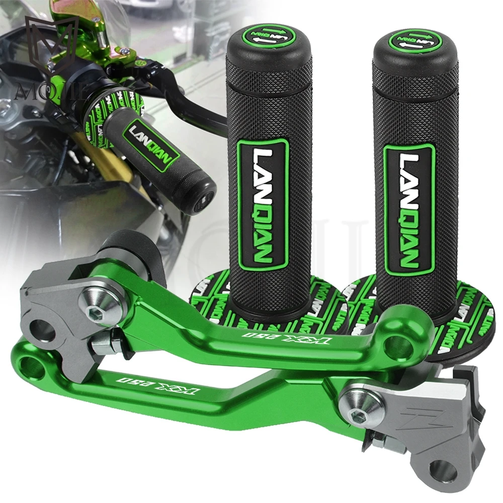 

Motocross For KAWASAKI KX250 KX 250 2005-2008 2006 2007 CNC Pivot Brake Clutch Levers Dirt Bike Motor Handle Hand Grip Handlebar