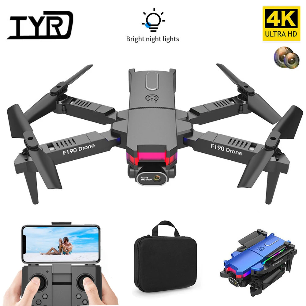 Новинка F190 мини-Дрон 4K HD Wi-Fi FPV Дрон с широкоугольной камерой умная высота одна