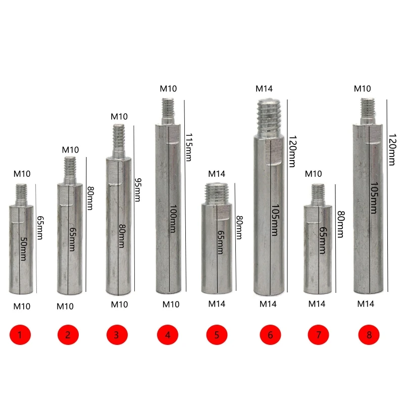 

Thread Rotary Extension Shaft for Rotary Extension Connecting Rod Angle Grinder for 100 125 Type Angle Grinder Polishing