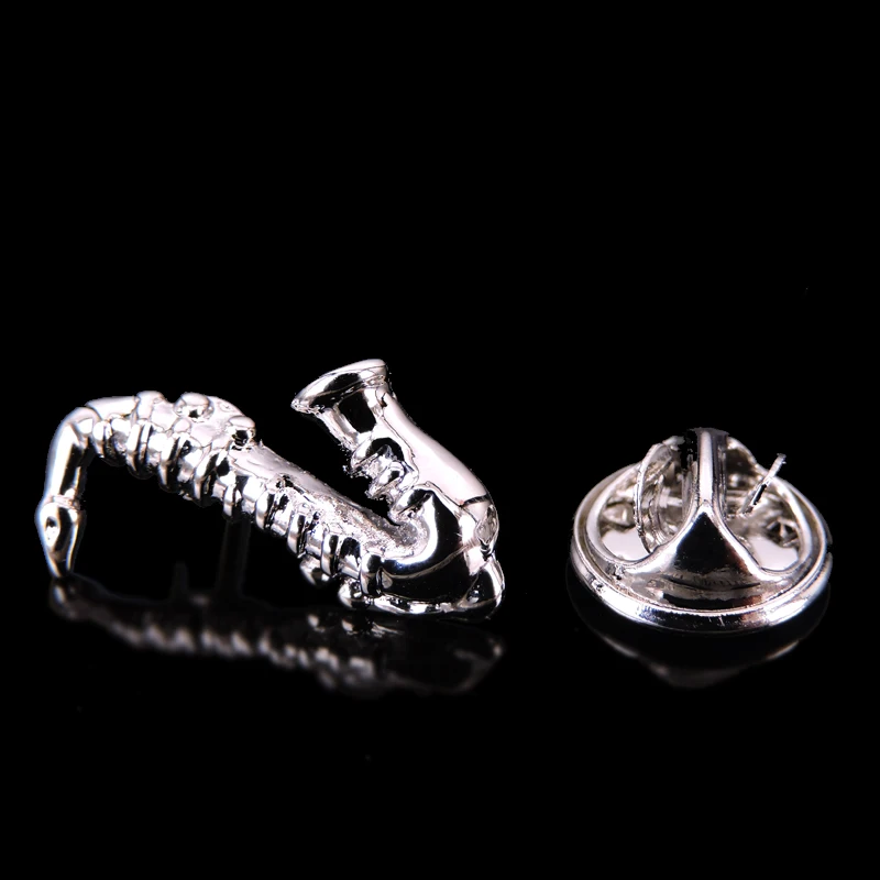 Брошь в виде саксофона из меди для музыкального оборудования модная мужская