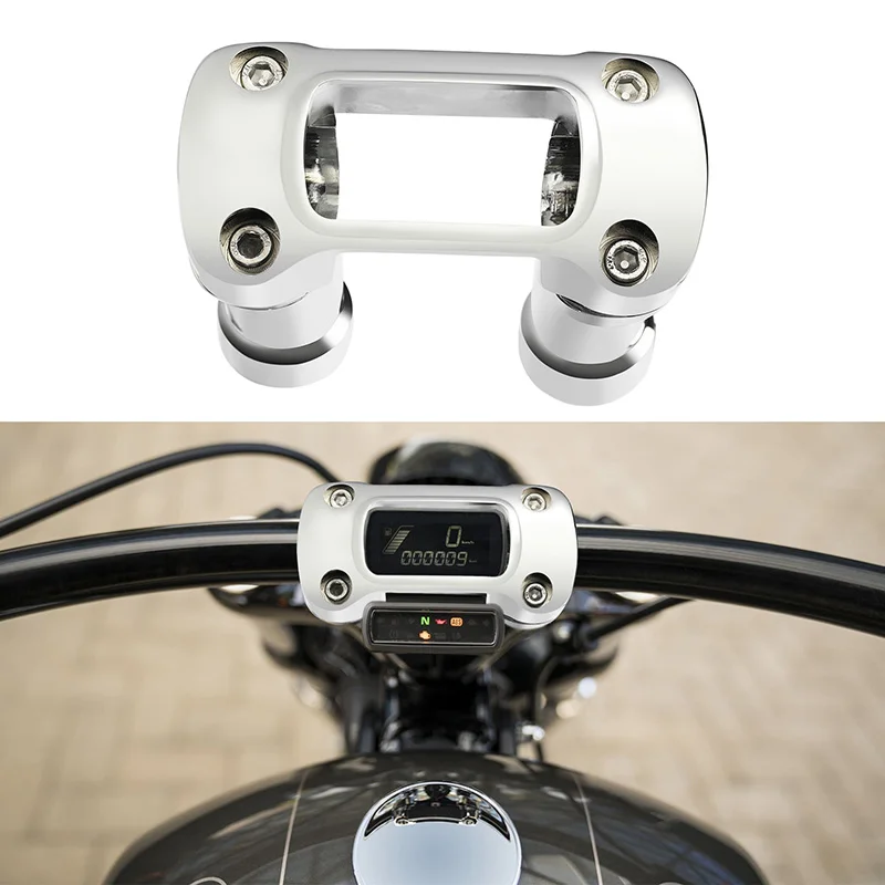 Фото Высокий Хомут На Руль 4 дюйма для Harley Softail Standard Street Bob FXBB FXDR FXBR 1,25 дюйма Bar №4