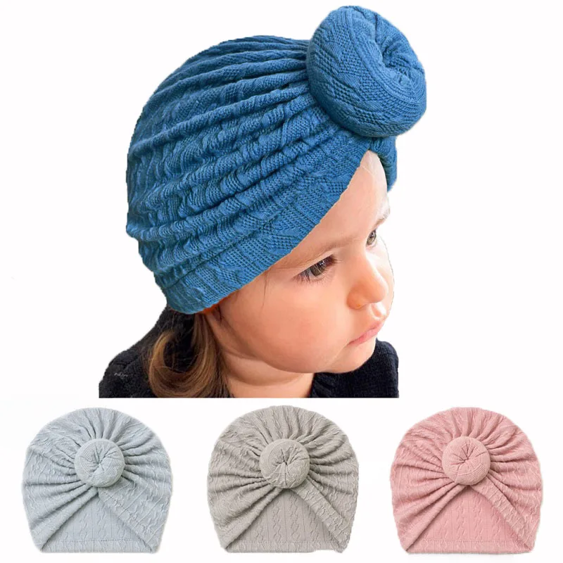 

Hot Sell Baby Girls Bow Knots Turban Soft Newborn Headband Plain Toddler Kids Head Wear Cap