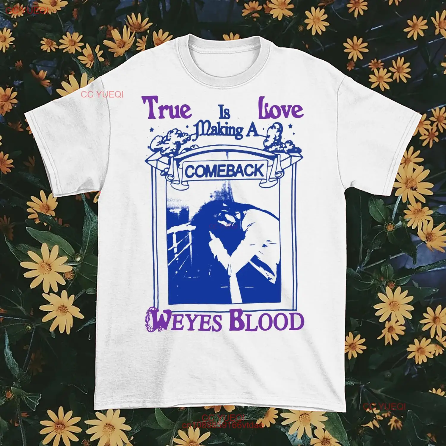 Редкий! Weyes кровь True Love Тяжелая хлопковая белая унисекс футболка LL082