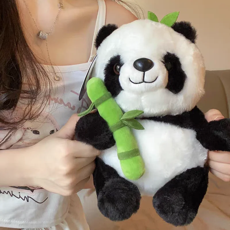 

Bamboo Tube Panda Plush Toys Creative National Treasure Souvenirs Into Dolls Plushie Toys Doll Kawaii Peluche Childr