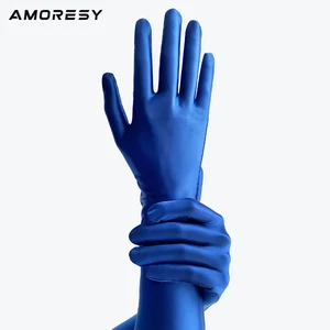 Amoresy Alecto series glossy sunscreen colorful ball ice smooth silk five finger long sleeved gloves in Pakistan