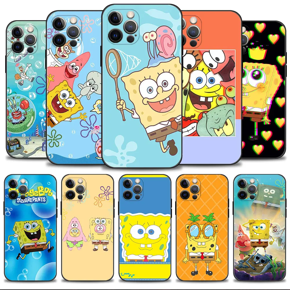 

Coque Celular SpongeBob Patrick Star Friends Fundas For Apple iPhone XS 7 8 Plus 12 14 XR X 13 Pro Max 11 5 Mini 6S 6 SE2022