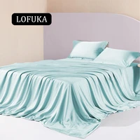 lofuka women 100 nature silk bedding set luxury quilt cover flat sheet fitted sheet queen king bed linen pillowcase home set