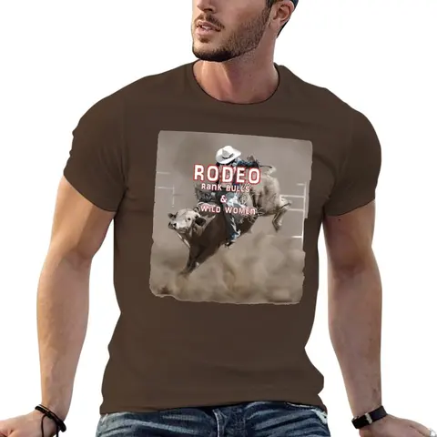 Футболка RODEO-RANK BULLS AND WILD WOMEN, черная футболка, футболки на заказ, дизайнерские собственные мужские Графические футболки, забавные