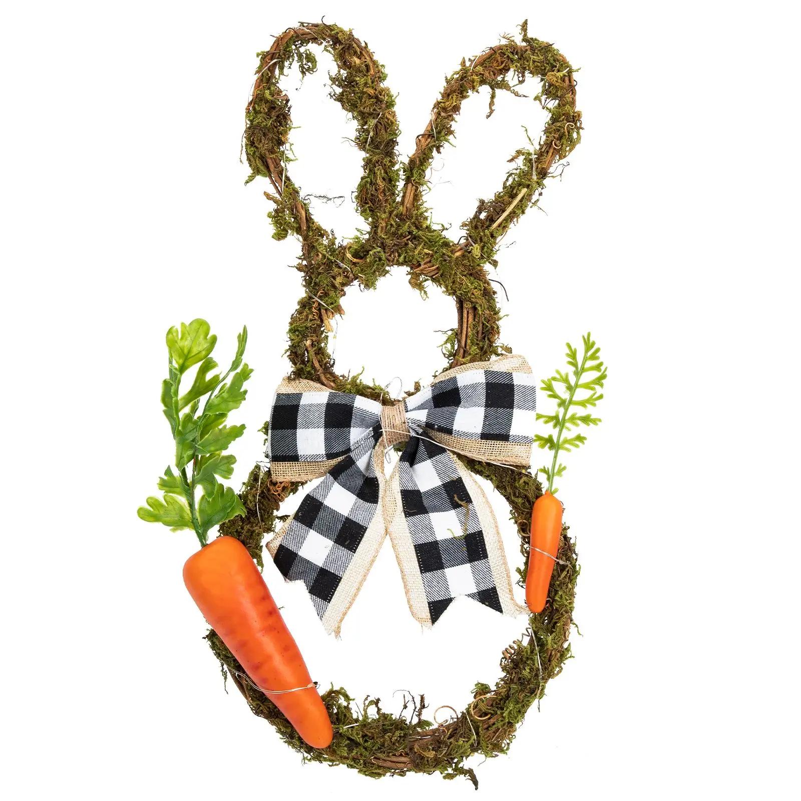 

Пасхальный кролик в форме кулон венок, праздничный кулон, светящийся венок, украшение, Пасхальный венок кролика, ротанговый круг, светящийс...