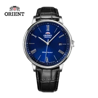 orient japanese automatic dress watch for men42mm dial clear back mens wrist watch date cowhide strap mechanical watchra ac0j