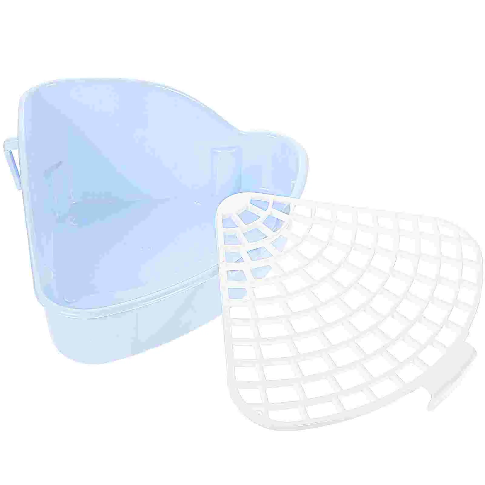 

Litter Box Toilet Rabbit Potty Bunny Pet Trainer Pan Training Small Cage Guinea Train Tray Corner Rabbitschinchilla Animal Hay