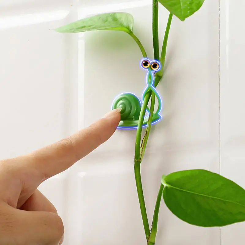 

/set Green Radish Green Plant Wall Climbing Fixture Household Seamless Paste Buckle Indoor Vine Plant Wall Hook Fixing Clip