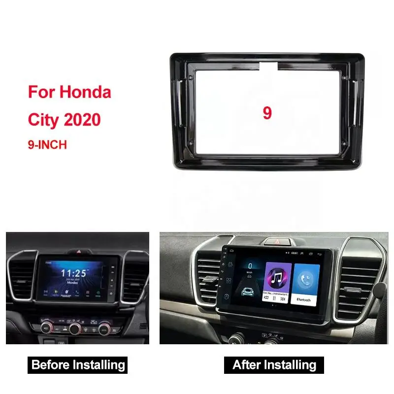 

9 Inch Car Radio Fascia Frame 2DIN Install Panel Dashboard For 2020 HONDA CITY