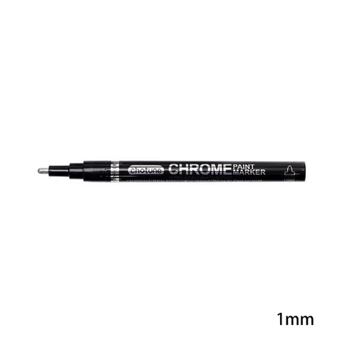 1 шт. серебристый зеркальный хромированный маркер, наконечник 0,7/1/3 мм, автомобильные ручки для краски любой поверхности, хромированные маркеры, фломастеры для краски, Перманентная жидкая ручка