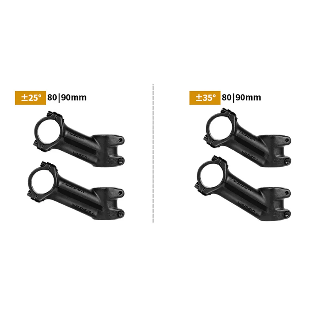 

TOSEEK Bike Stem 31.8mm ± 25/35° MTB Road Bicycle Handlebar Stem Bar Riser Stem 80/90mm Aluminum Alloy Bicycle Stem