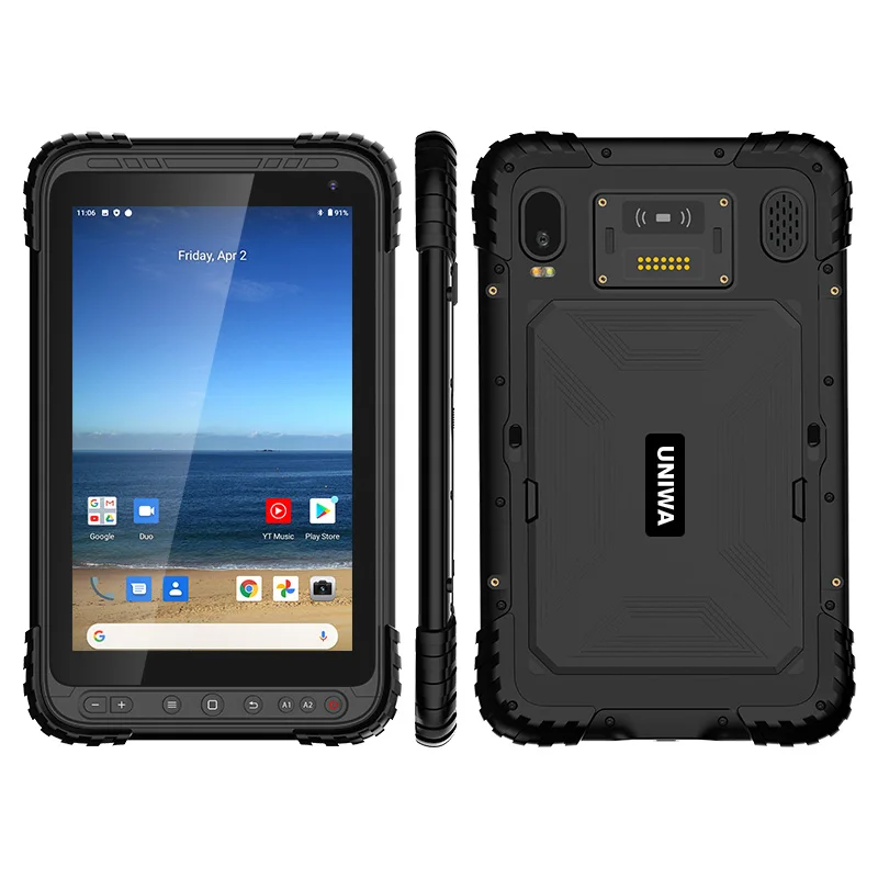 NFC Rugged Tablet PC Phone IP67 Waterproof Tablet Mobile Phone UNIWA QCOM P888 4G Network 8inch 9000mah 3GB 32GB