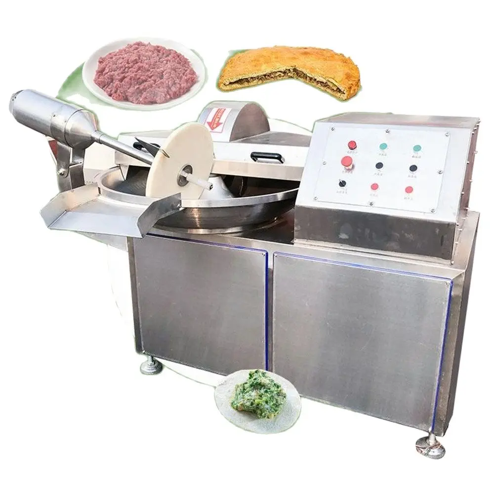 

Food Processing Sauasage 120 Liters 500 KG/H Meat Sausage Cut Up Chop Germany Technology Bowl Cutter Machine