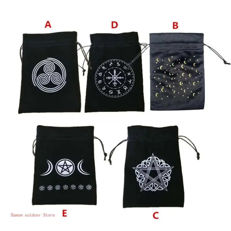 

425E Rectangle Tarot Astrolabe Divination Speelkaarten Game Cards Velvet Tarot Pouch