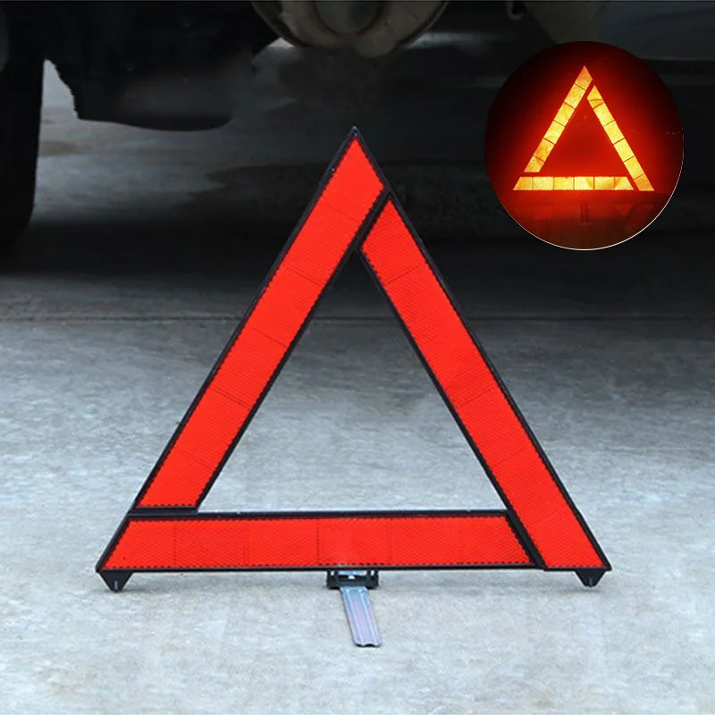 

Car Tripod Warning Sign Car Traffic Safety Warning Reflective Sign Emergency Stop Fault Sign Folding Tripod Emergency Tool