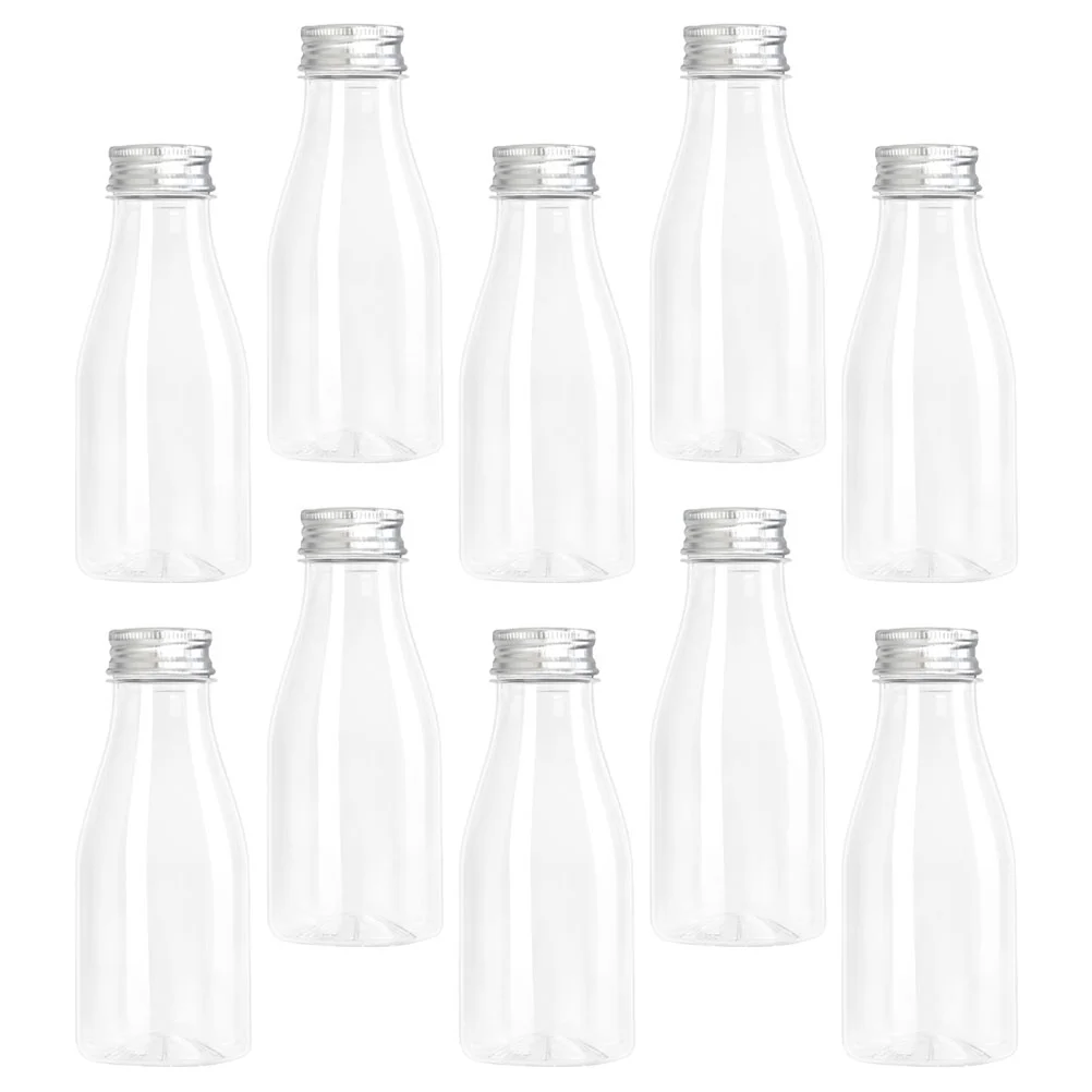 

10pcs Empty Yogurt Bottles Milk Juice Containers Multipurpose Beverage Packing Bottles