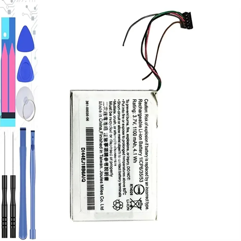 Аккумулятор 3610003506 для GPS-навигатора Garmin Edge EXPLORE 1000 touchg8 361-00035-06 DI44EJ18B60HK Bateira 1100 мАч