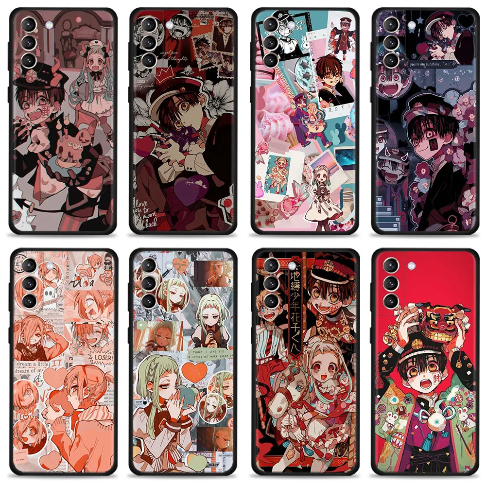 

Jibaku Shounen Hanako Kun Black For Samsung S10e S21 Plus S7 S8 S10 S20 FE 2022 S22 Ultra 5G S9 Phone Cover