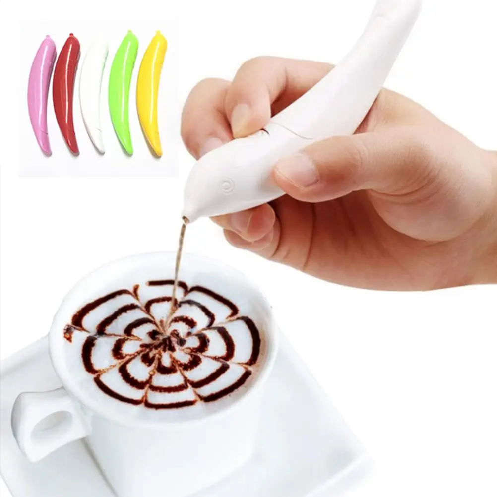 Ручка для вырезания кофе электрическая ручка торта латте художественная в форме