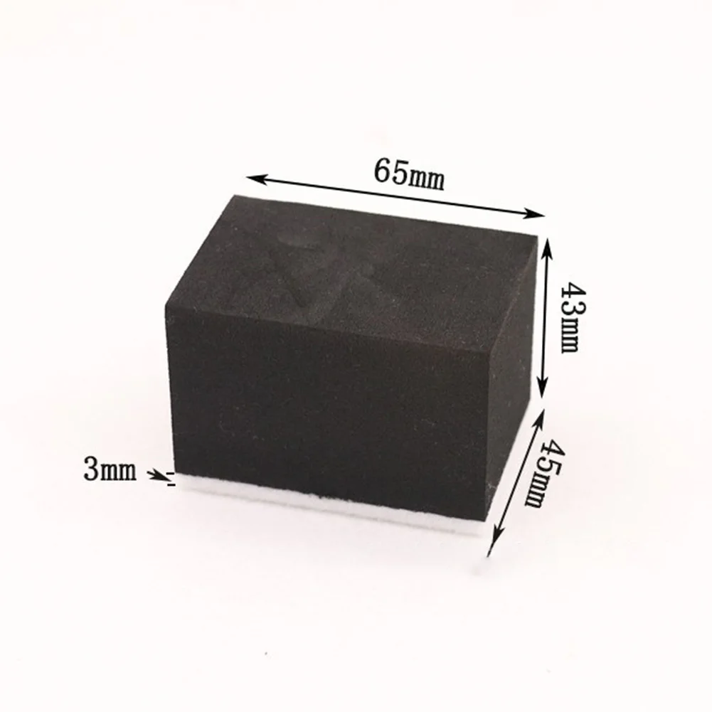 

Car Polishing Sponges Car Ceramic Coating 65*43*45mm Durable Practical Rectangle White+ Black High-density Sponge