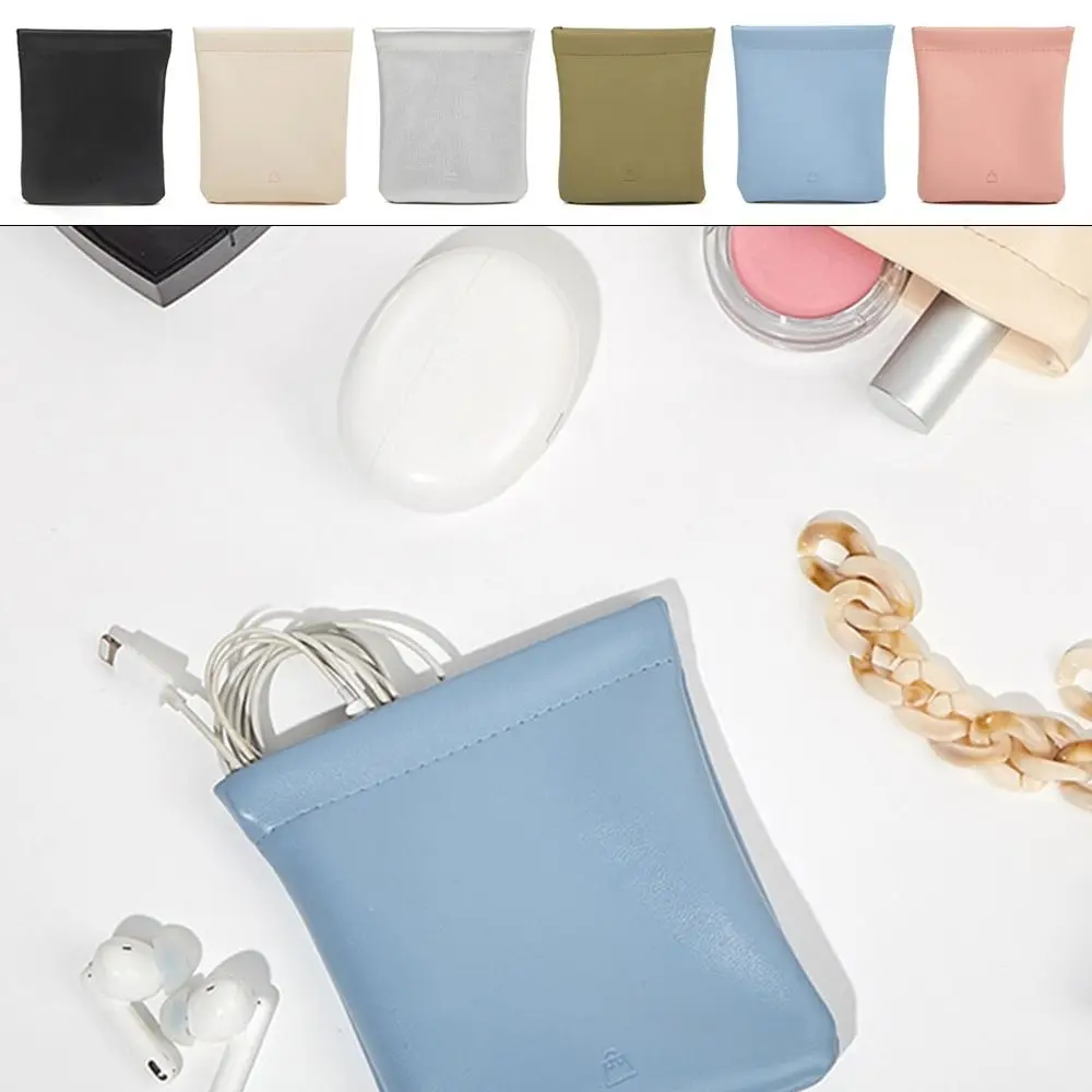 

Mini Portable Protective Case Napkin Storage Storage Bag Mouth Red Bag Aunt Towel Bag Cosmetic Bag