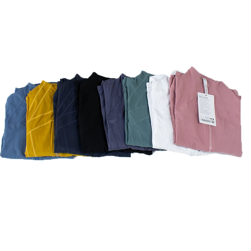 Women NWT Yoga Jacket Define Women's Sports Jacket Breathable Sports Solid Coat Women's Tight Casual Fitness Zip Up Jackets