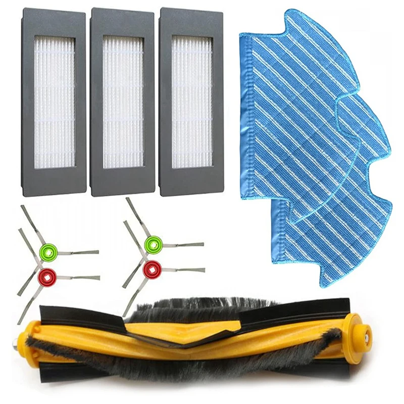 

For Ecovacs Deebot Ozmo 900 Filter Brush Mop Cloth Set Vacuum Cleaner Parts